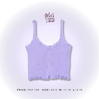 Knitted Purple Tank Top