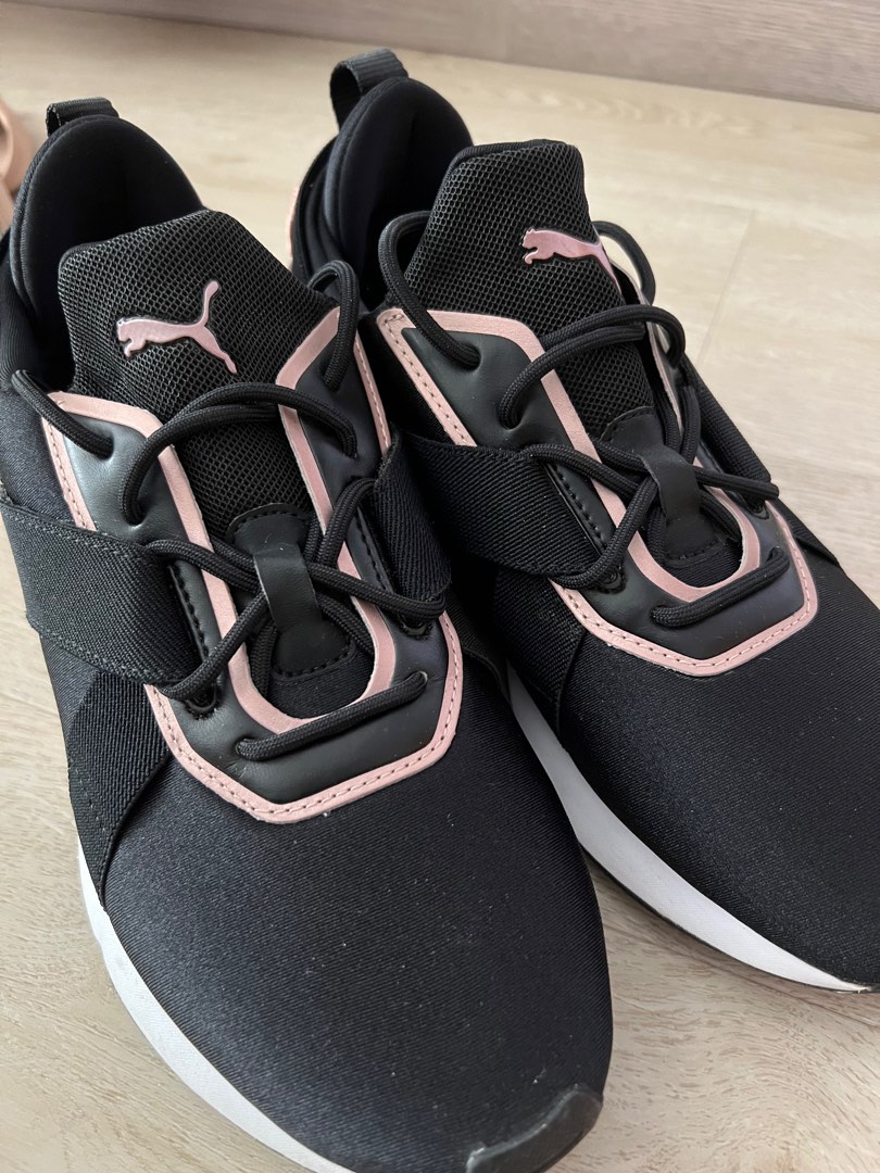 Puma Muse Metal black rose sneakers Women s Fashion Footwear Sneakers on Carousell