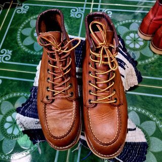 Redwing khaki moctoe boots