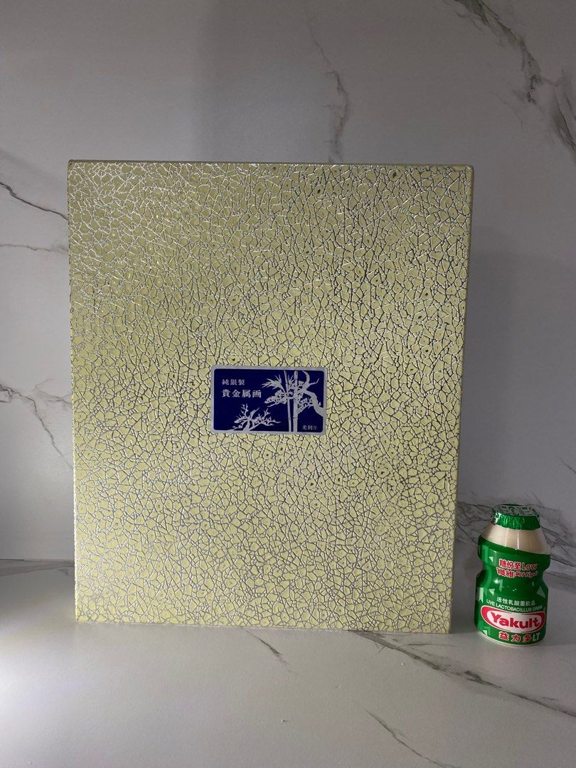 日本制純銀高級手造silver 藝術浮雕蝴蝶蘭Orchid約90%新，金工作