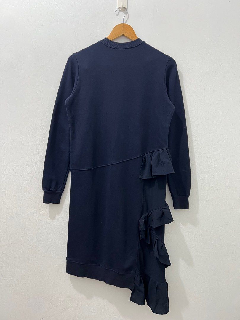 SIMONE ROCHA - RUFFLED COTTON SWEATER DRESS (Category: Dresses) located in Cavite. Submitted by _Gizmo (Listing ID 1309125649, Image 2). Description: Simone Rocha - Ruffled Cotton Sweater Dress Color: Navy Size tagged: Small Width: 18’ Inch (Armpit to Armpit) Length: 37’ Inch (Shoulder to Hem) Versatile Piece Made In Portugal Used | Very good condition No major flaws .