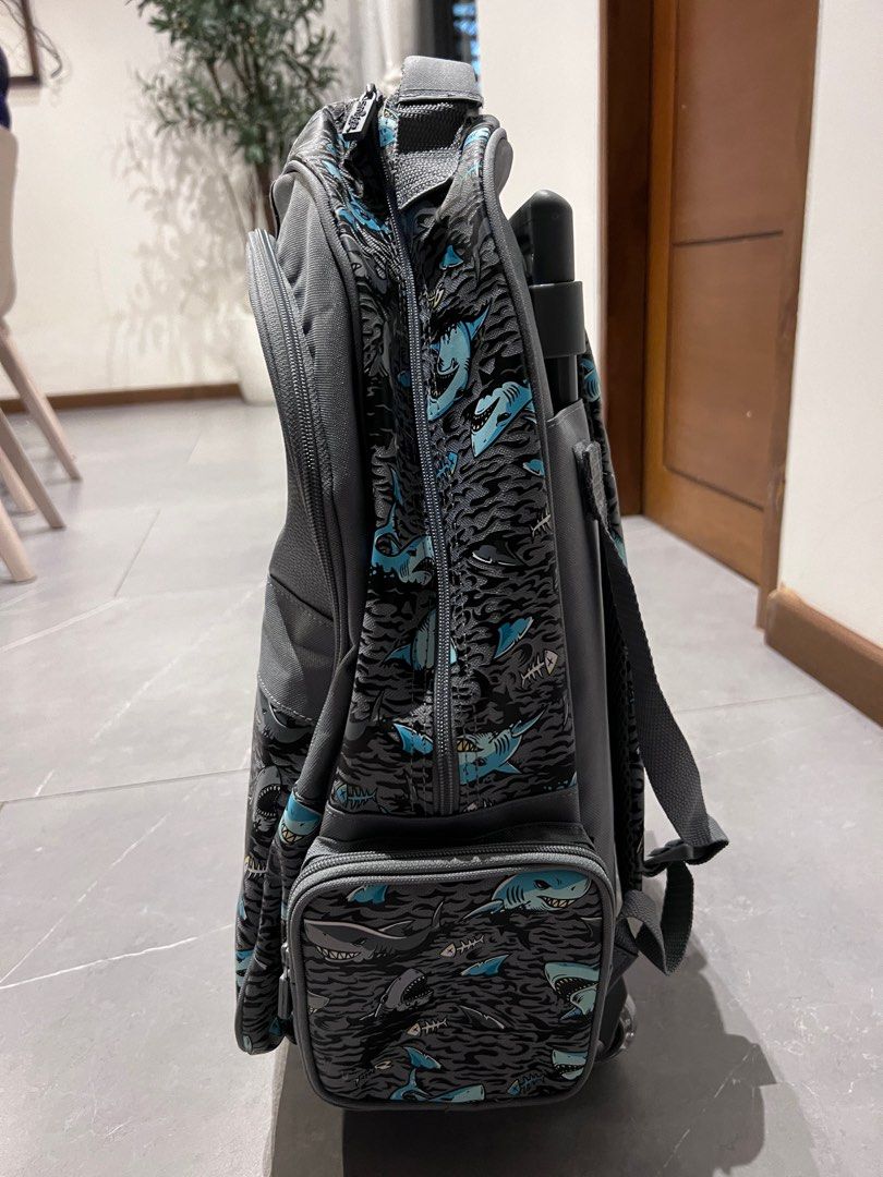 Smiggle Shark Design Trolley backpack (Category: Backpacks) located in Marikina City. Submitted by nicasandoval (Listing ID 1309181617, Image 2). Description: Bought it at 5,900 Rfs: My son doesn’t want to use.