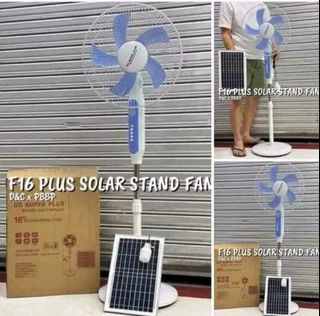 SOLAR RECHARGEABLE STAND FAN