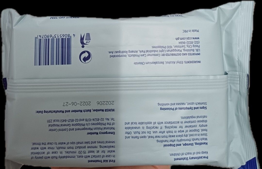 Solbac Disinfecting Wipes 50 pulls (200 x 150mm) (Category: Cleaning Tools & Supplies) located in Manila. Submitted by rotalie (Listing ID 1309059391, Image 2). Description: Solbac Disinfecting Wipes 50 pulls (200 x 150mm) Delivery thru Lalamove or Grab express c/o buyer from Sampaloc Manila. Payment via bank transfer or GCash before shipping :) For further inquiries, pls call us 09153264002.