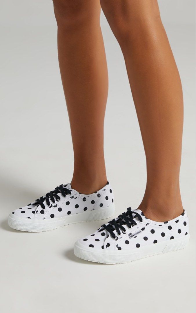 Superga polka dot sneakers discount