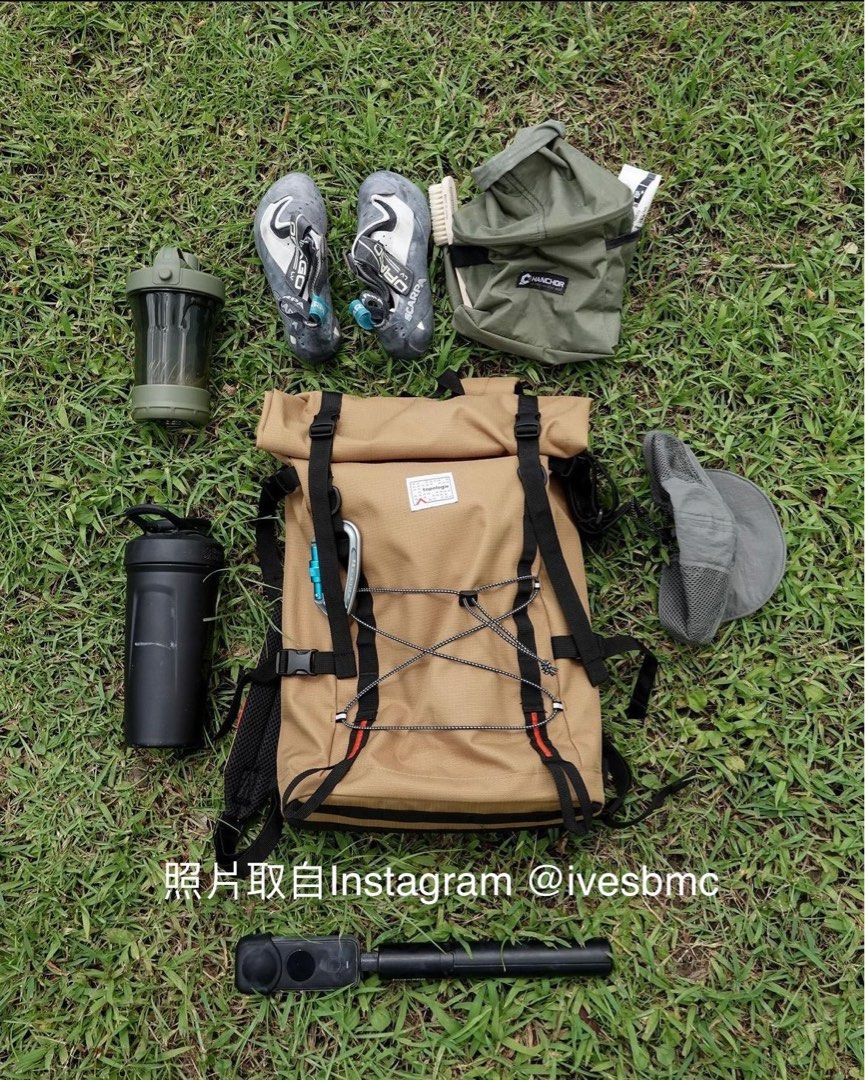 Topologie Urbex Rolltop 芥末黃卷蓋後背包, 他的時尚, 包包與錢包