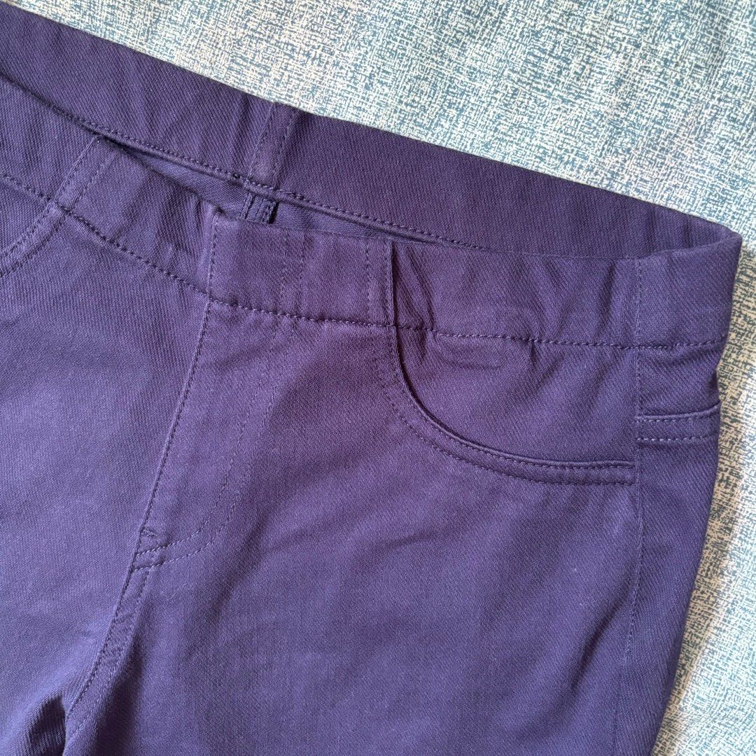 uniqlo dark purple jeggings