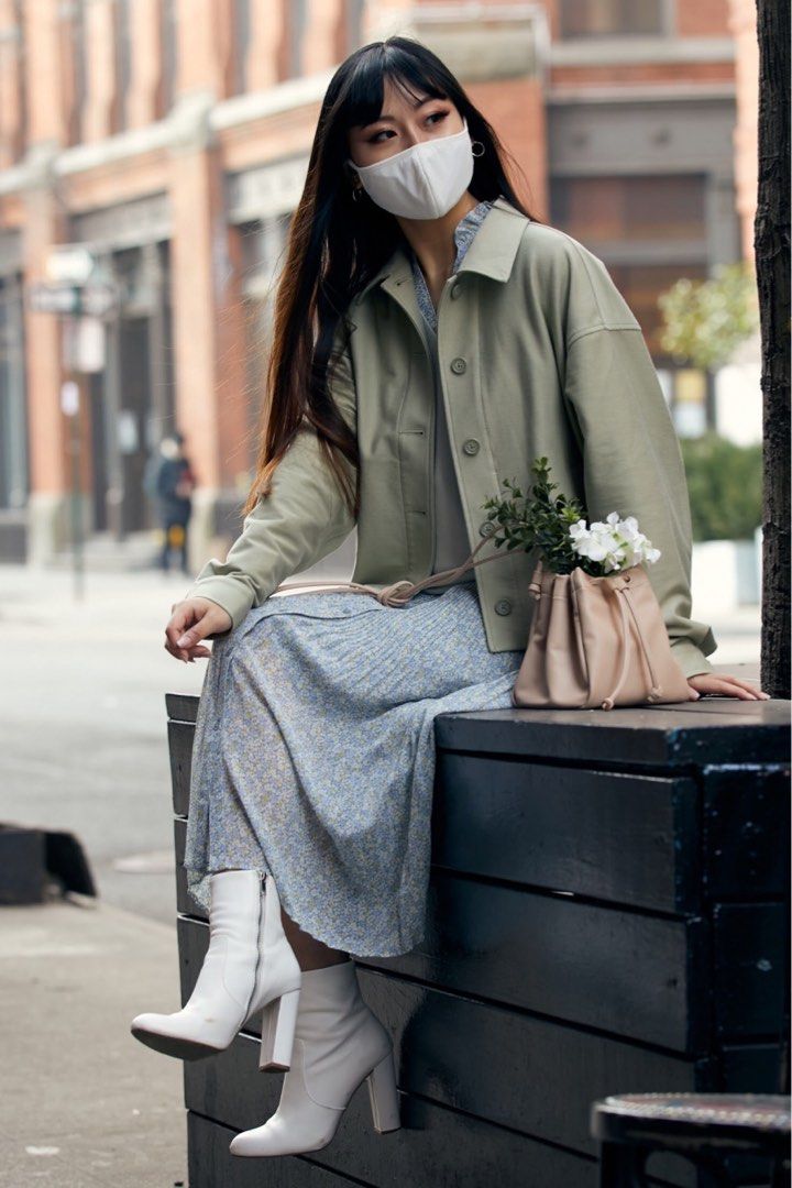 Uniqlo Jersey Relaxed Jacket Green Women Women s Fashion Coats Jackets and Outerwear on Carousell