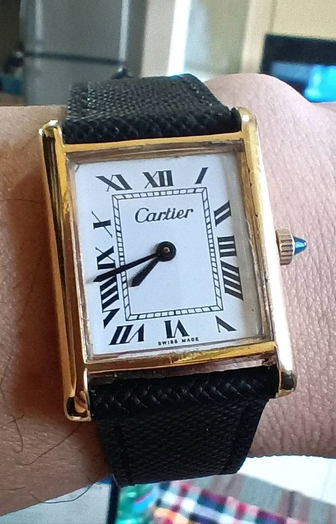Vintage cartier tank watch mens shop