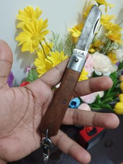Vintage Japanese Electrical worker knife Hitachi Musashi Blade:70mm Cabit le cutter Folding