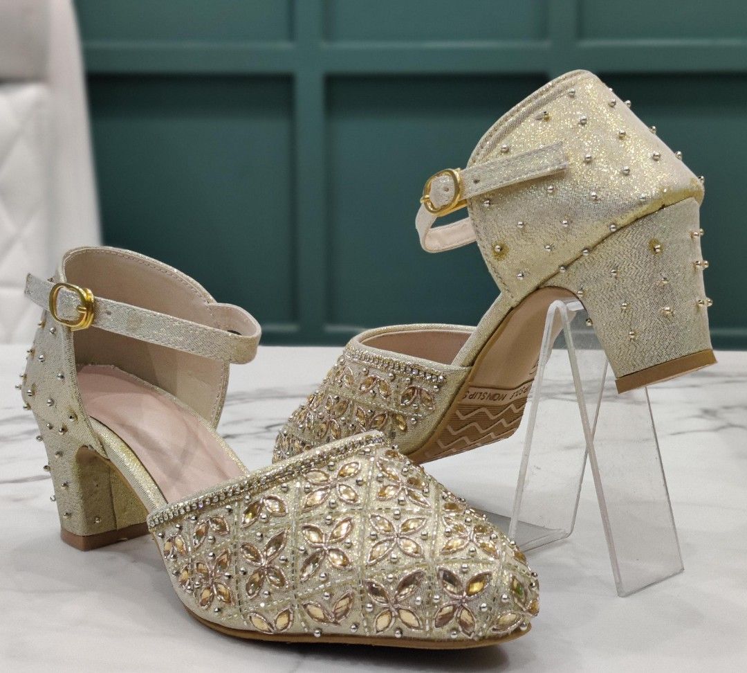Indian gold heels top