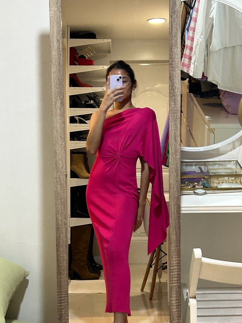 Asymmetric knit dress clearance