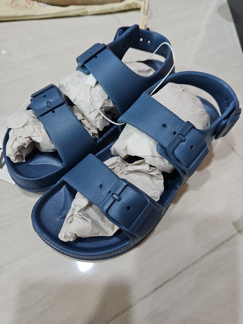 Zara sandals blue Babies Kids Babies Kids Fashion on Carousell