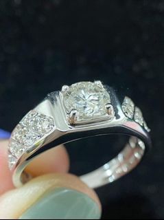 1.50ct diamond unisex ring