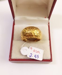 18k Saudi Gold Dome Ring S9
