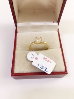18k Saudi Gold Engagement Ring S6