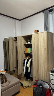 6-door Wardrobe Cabinet (Light Oak)