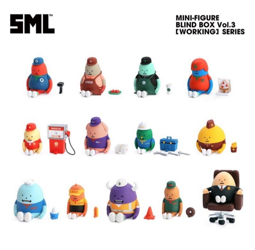 全新5盒 Sticky Monster Lab - SML A Good Company MINI FIGURE BLIND BOX Vol ...