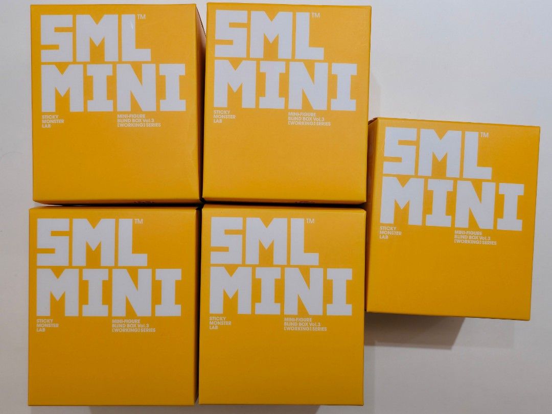 全新5盒 Sticky Monster Lab - SML A Good Company MINI FIGURE BLIND BOX Vol ...
