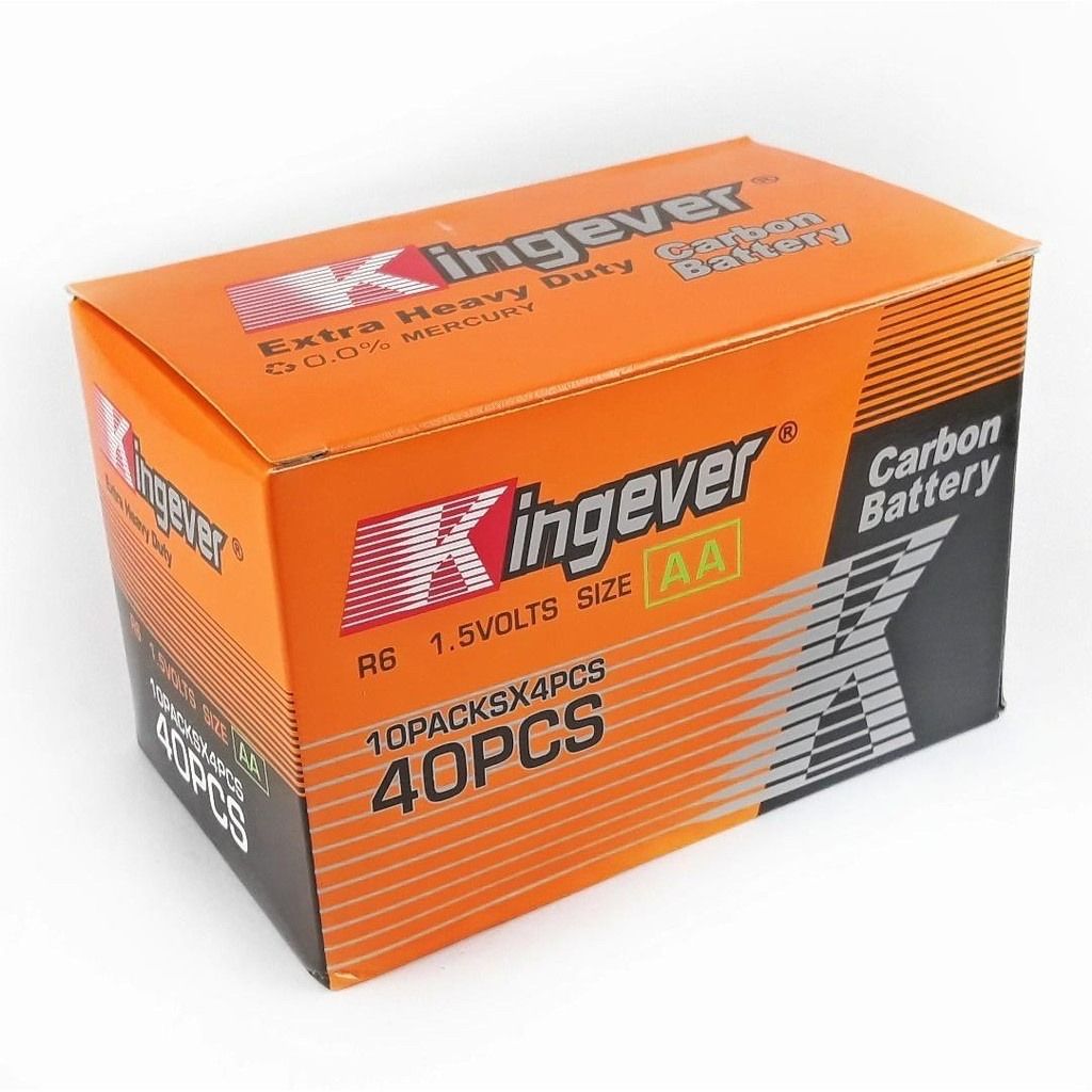 AA AAA KINGEVER Battery (Category: Batteries & Power Banks) located in Manila. Submitted by hugobearstore (Listing ID 1309196406, Image 3). Description: AA AAA KINGEVER Battery Kingever extra heavy duty battery Leakage proof packing Shelftime up to 2years Mercury, cadmium, lead free Low internal resistance and higher discharge rate capability Widely used for radio, flashlight, toys, calculators, clocks and others battery operated item.