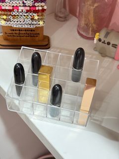 Acrylic Set of 2 : Lipstick rack & makeup organizer drawer