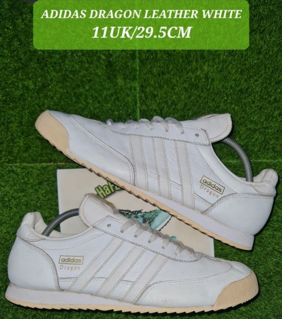 ADIDAS DRAGON LEATHER WHITE.11UK 29.5CM