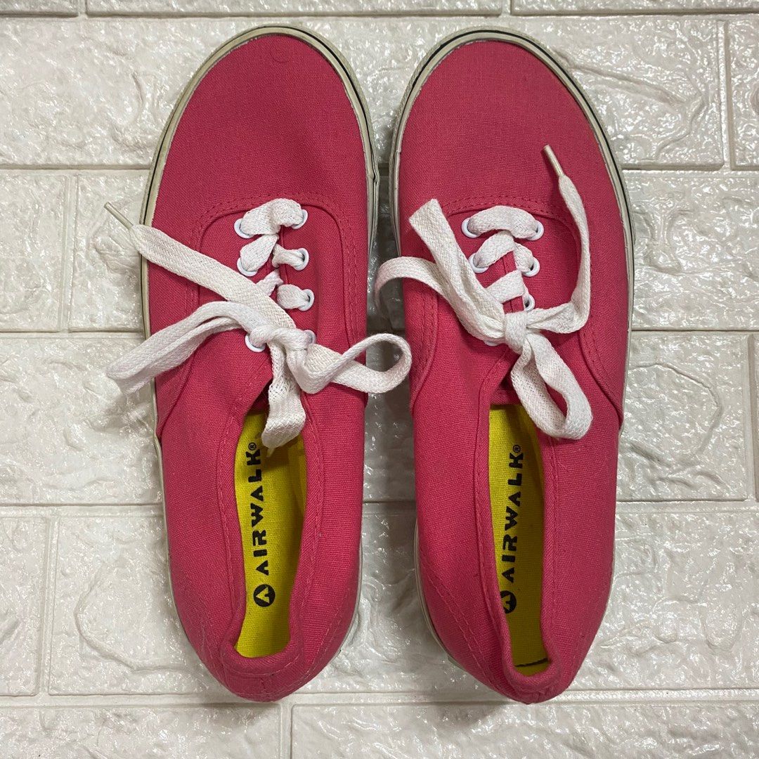 AIRWALK Payless Pink Canvas Skater Sneaker Shoes Women s Fashion Footwear Sneakers on Carousell