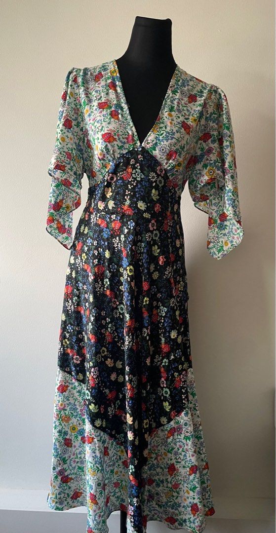 Almost new Topshop floral mixed print midi dress, Women's Fashion, Dresses  & Sets, Dresses on Carousell