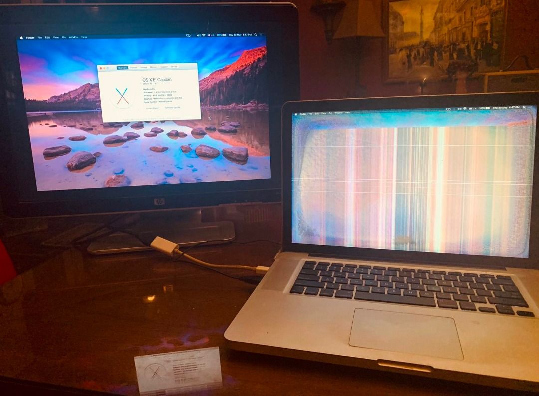 Apple MBP 2009 C2D (Category: Laptops & Notebooks) located in Pasig City. Submitted by askabel (Listing ID 1309201167, Image 3). Description: 15.4 inch nasa pics ang specs. defective lcd.. still works using an external display. nag start na mag swell ang battery. tinutulak ng batt ilalim ng trackpad at cover sa ilalim.. wifi=👍 bluetooth =👍 keyboard =👍 iSight cam =👍 optical drive = untested medyo mahina speakers, pero working. also includes th
