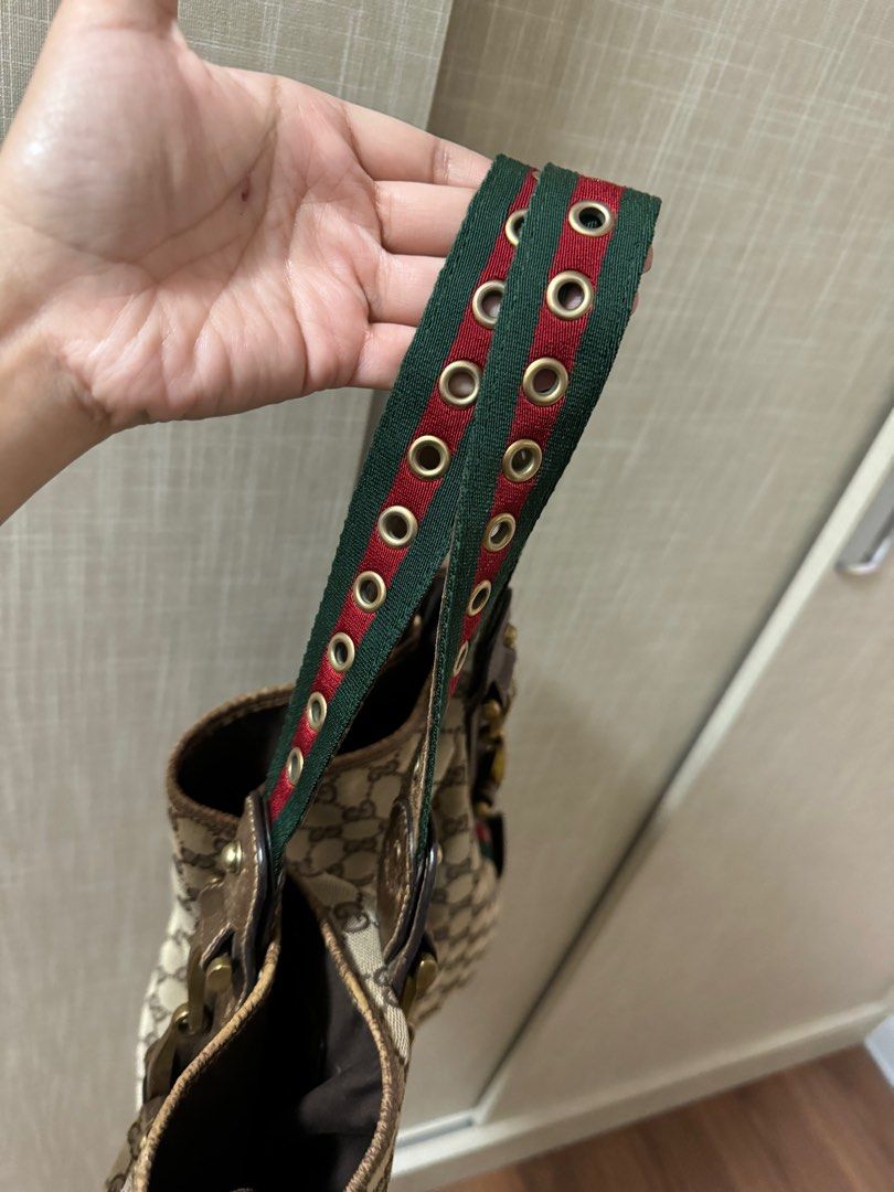 Authentic Gucci Cherry Line Shoulder Bag (Category: Luxury Bags & Wallets) located in Manila. Submitted by ganned (Listing ID 1309350139, Image 3). Description: Authentic Gucci Cherry Line Shoulder Bag Bought from Japan. Signs of use all shown in the photo. Very sturdy handbag. Can fit lots of things inside. Clean interior. Slightly negotiable.