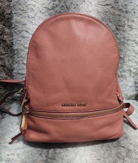 Authentic Micheal Kors Rhea Leather Backpack (Medium)