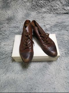 Bass Brown Leather Ankle Boots