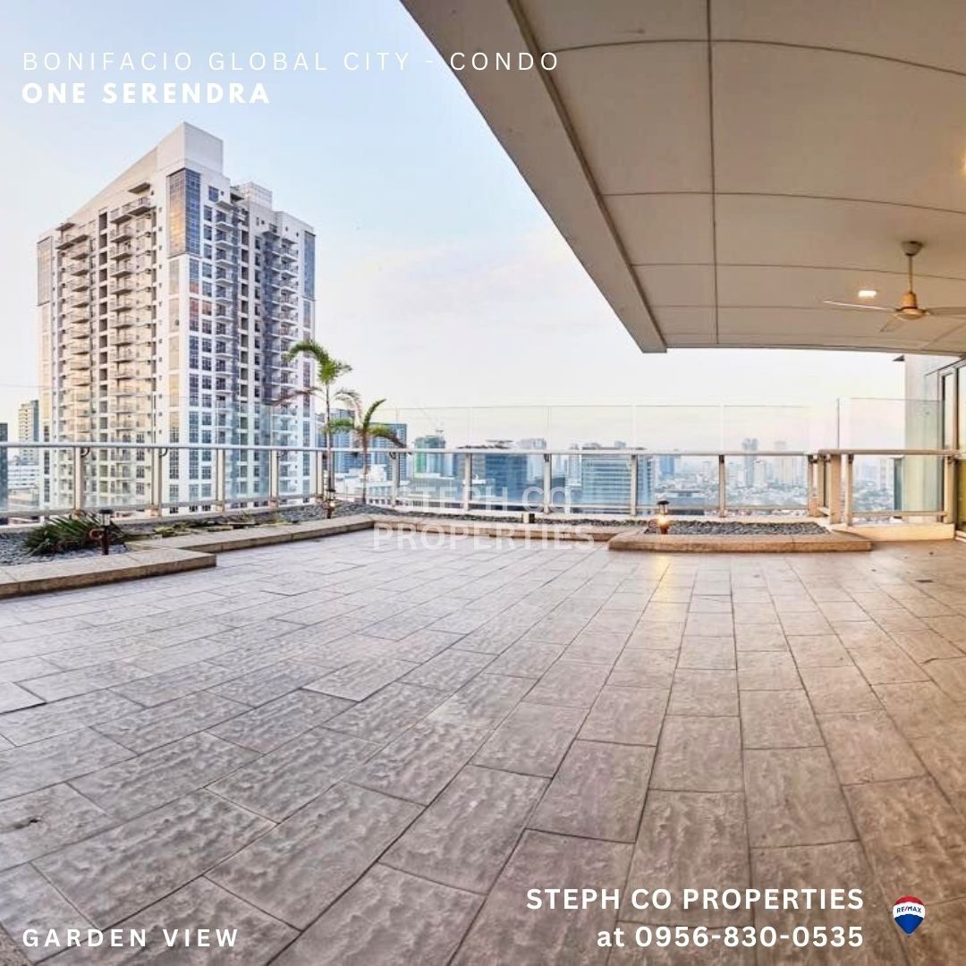 BGC Special Garden 3-Bedroom at One Serendra, Bonifacio Global City ...
