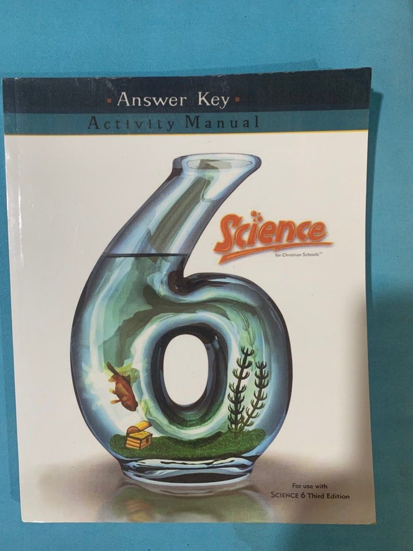 BJU Science Answer key for Activity Manual Grade 6 (Category: Textbooks) located in Marikina City. Submitted by mom.open.cabinet (Listing ID 1309323469, Image 1). Description: 3rd Edition.