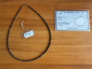 Black Diamond Necklace - K18 Japan gold