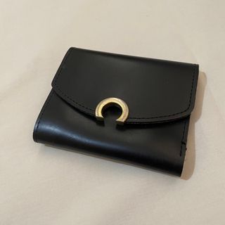 Black Trifold Wallet for Women