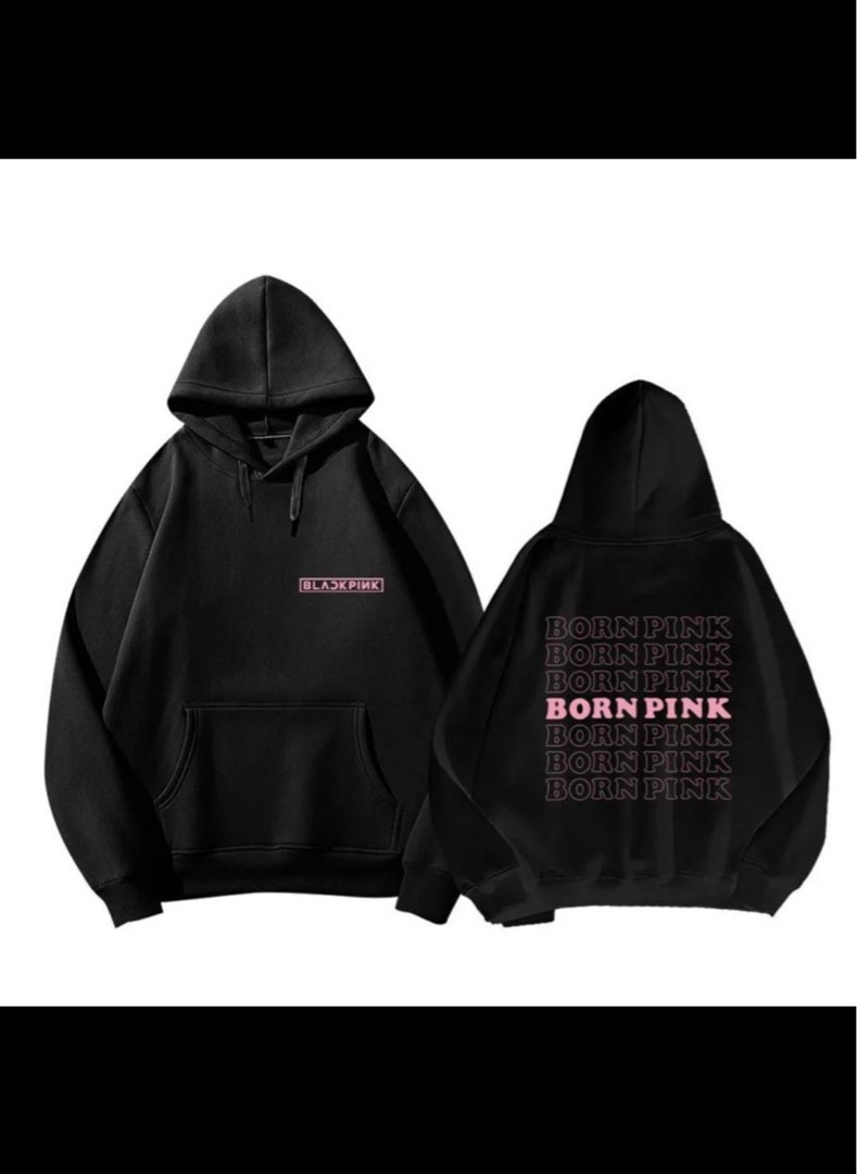 Blackpink Born Pink Hoodie Men s Fashion Coats Jackets and Outerwear on Carousell