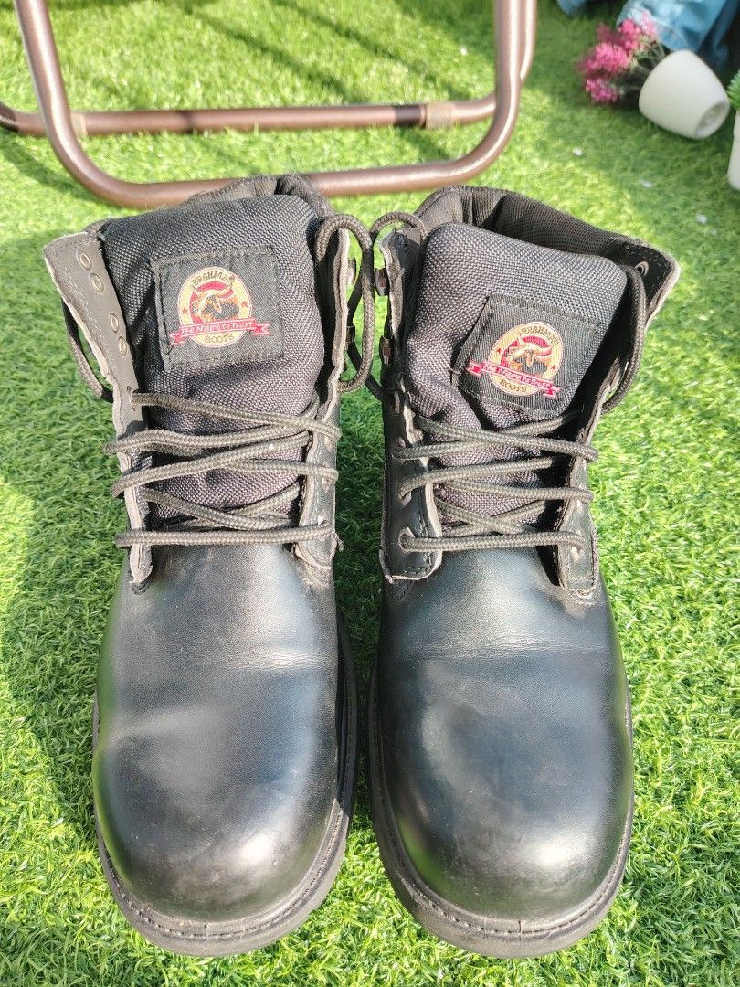 Brahma steel toe boots Men s Fashion Footwear Boots on Carousell