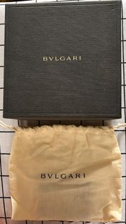Bvlgari Box and Pouch (Empty)