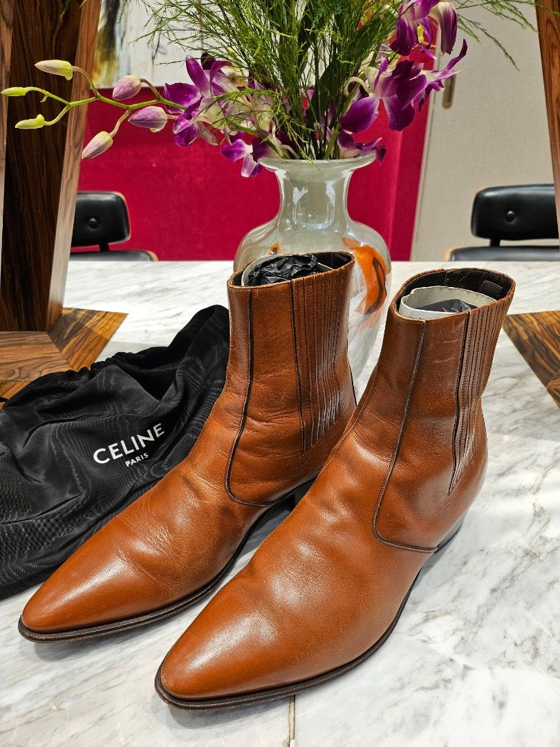 CELINE BY HEDI SLIMANE JACNO SUEDE BOOTS CELINE BY HEDI SLIMANE JACNO SUEDE BOOTS