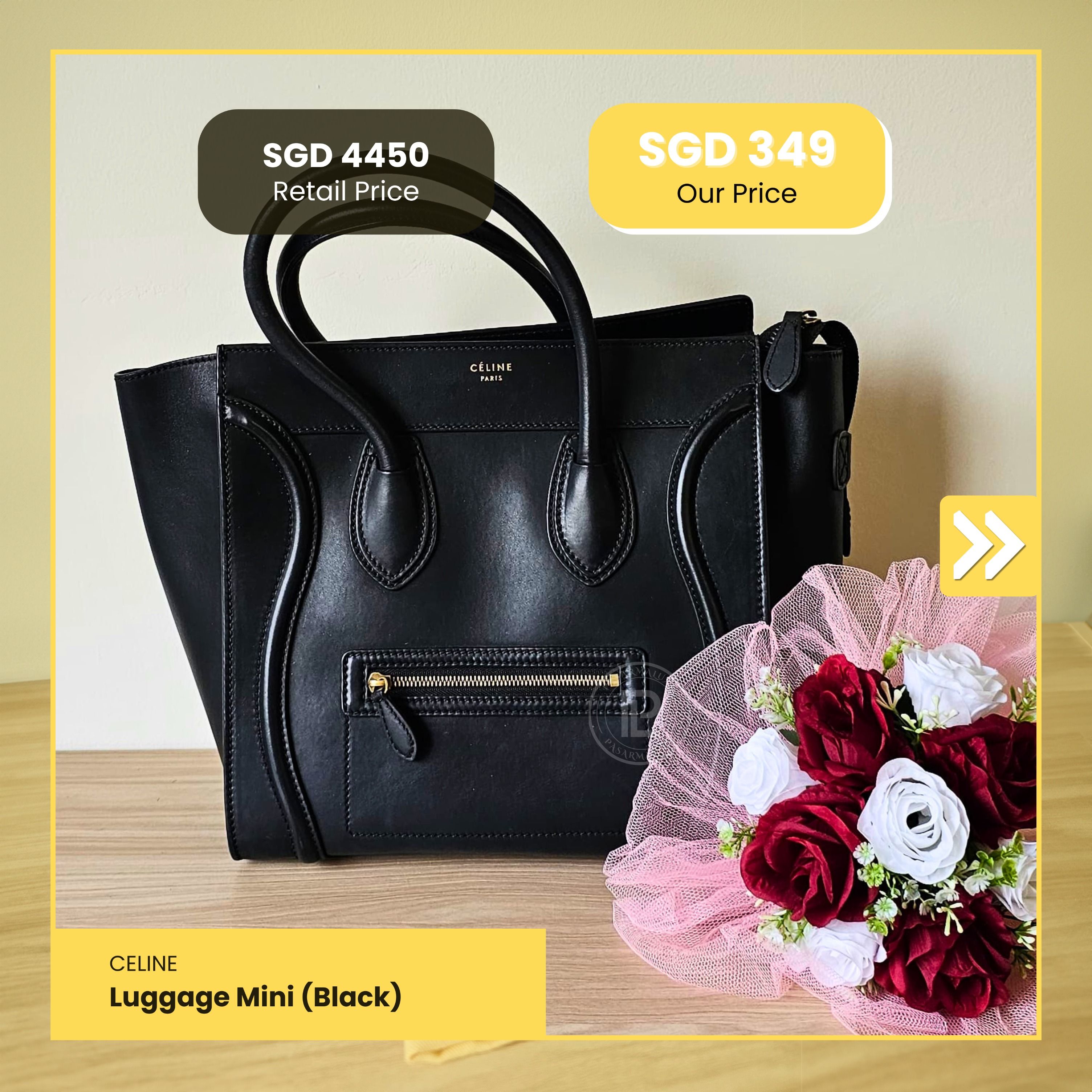 CELINE Luggage Mini Black Luxury Bags Wallets on Carousell
