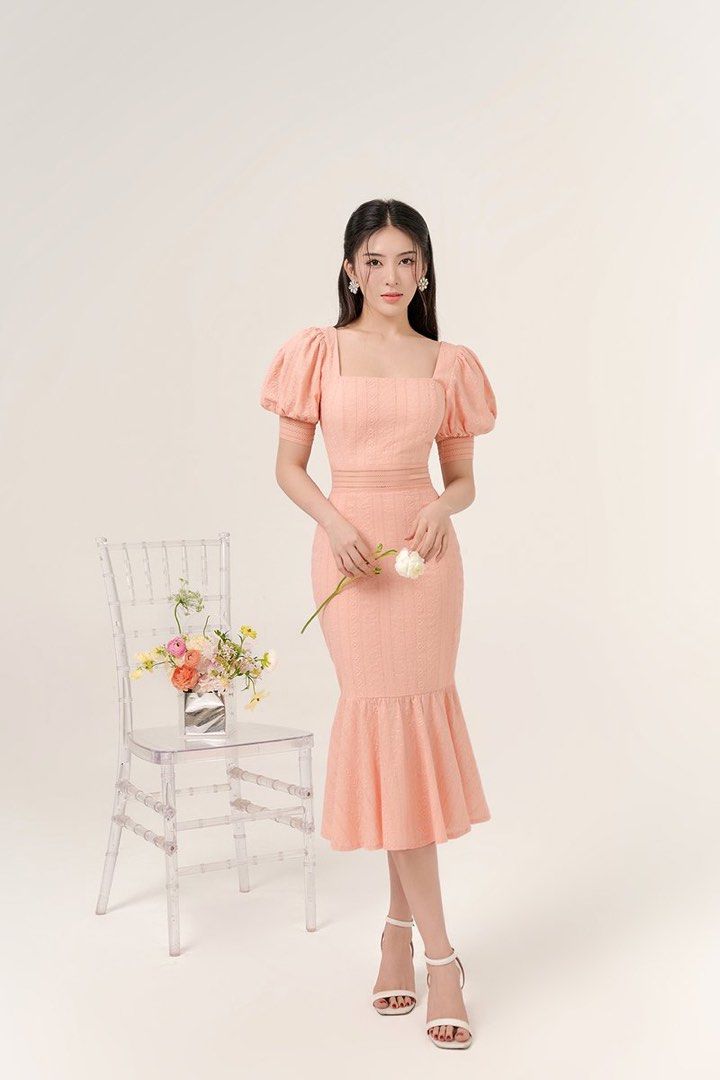 elegant lace black dress Elegant Lace Black Dress with Gloves SF017 main image 1