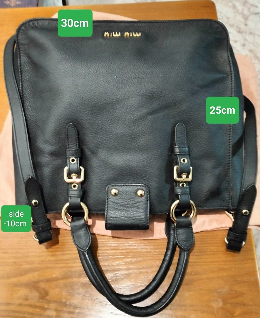 Miu Miu Classic black Madras bag Luxury Bags Wallets on Carousell