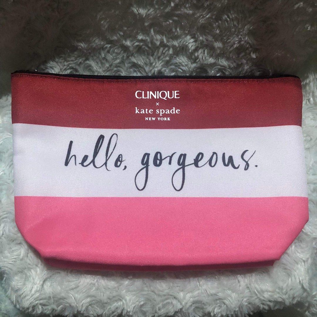 Clinique x Kate Spade Makeup Pouch (Category: Makeup) located in Mandaue City. Submitted by wyatt_whatevers (Listing ID 1309230145, Image 1). Description: Clinique x Kate Spade Cosmetic pouch Authentic Brand New.