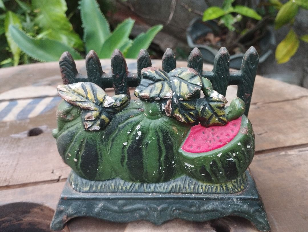 Collectible Vintage French Cast Iron Napkin Holder Letter Rack (Rooster ...
