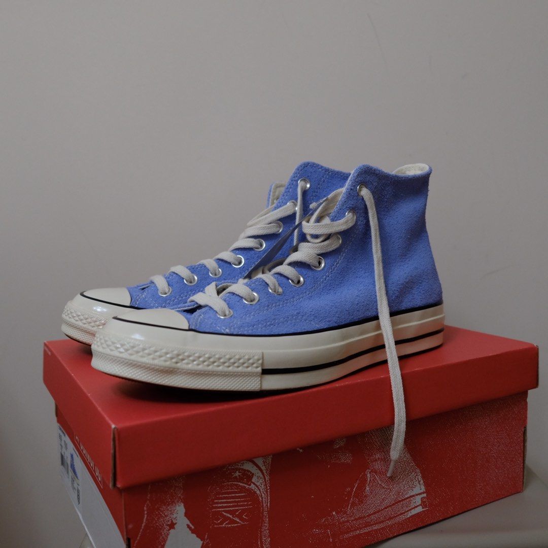 Converse Chuck 70 Hi Pioneer Blue 157454C Men s Trainers Size 42 Suede New Carousell