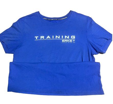 Erke [Training, Never Give Up] shirt (Category: Tshirts & Polo Shirts ) located in Makati City. Submitted by bubbagumpshrimp (Listing ID 1309279082, Image 2). Description: •Preloved Erke [Training, Never Give Up] shirt •in good condition •very soft comfy stretchy fabric •Can be unisex •Dimes: 20 x 26 in •cotton .