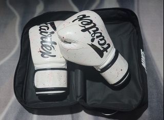 Fairtex BGV14 White Painter Variant Boxing Gloves 10oz