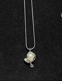 Silver necklace with cute pendant