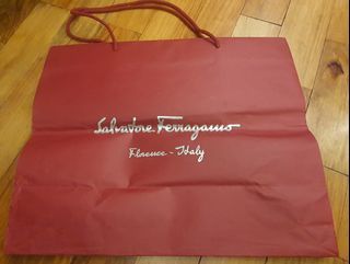Ferragamo paper bag ONLY large